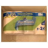 8 TRIPLE ROLLS OF PAPER TOWELS - UP HALL BATH CLOSET