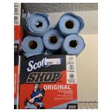 1 BOX SCOTT SHOP BLUE PAPER TOWELS & 6 ROLLS (12 ROLLS TOTAL) - UP MASTER CLOSET 2