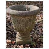 CONCRETE 20" TALL URN STYLE PLANTER - BACKYARD