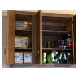 CABINET FULL OF HOUSEWASH, FLOOD LIGHTS & MORE - GARAGE