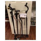 6 WALKING CANES - DINING ROOM