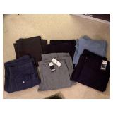 6 PAIR XS ATHLETIC PANTS (2 NEW W/ TAGS) - UP BED 1