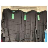 LADIES ATHLETIC WEAR - 10 TOPS (SIZE LARGE- 3 NEW W/ TAG) - UP MASTER CLOSET 2
