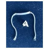 1/20 12K GOLD FILLED ID BRACELET 5" LONG (2.66 GRAMS) & 10K GOLD SMALL LAPEL PIN (1.00 GRAMS) - CHECKOUT