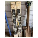 PAIR METAL COLLAPSIBLE SAW HORSES - SHED