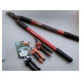 CRAFTSMAN LOPPERS, NEW STIHL PRUNING SHEARS & 2 MORE PRUNING SHEARS - GARAGE