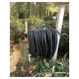 2 EXTRA LONG BLACK GARDEN HOSES (ONE BY BIRD FEEDER & ONE IN YARD) - FRONT YARD
