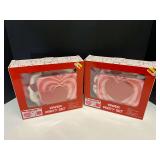 Valentine paper party sets, two sets, still in original packaging, see pictures for details.