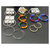 Assorted ladies fashion earrings, see pictures for details.