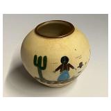 Vintage Mexican Tonala pottery vase, see pictures for details.