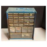 Organizer box with content of assorted fasteners and more. See pictures for details.