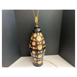 Native American art, this piece of signed, believed to be painted on a piece of antler, also includes a bull horn, see pictures for details.