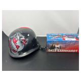 Dale Earnhardt Limited edition Daytona 500 stock car replica, 1/24 scale, comes in original box, also includes a German style motorcycle half helmet, see pictures for details.