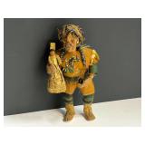 Vintage Native American doll, believed to be handmade, very unusual, one of the fingers is broken off, tub is not included, see pictures for details.