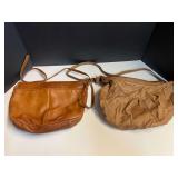 Ladies handbags, two pieces, see pictures for details.