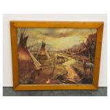 Signed Native American art print, Hulan Fleming, see pictures for details.