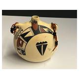 Native American pottery canteen, see pictures for details.