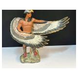 Ceramic Native American Eagle dancer figurine, see pictures for details.