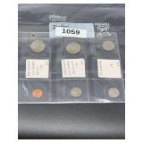 2005 – P – 16 Kennedy half dollar, 2005 – D – 17 Kennedy half dollar, graded and uncirculated, also includes a 1979 Susan B Anthony Dollar, Lincoln 1955 – S – 13 Penny, graded and circulat