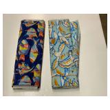 Outdoor novelty fabric, two partial bolts, 54”, see pictures for details.