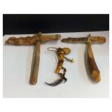 Tomahawk replicas, three pieces, see pictures for details.