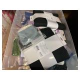 Large assortment of fabric remnants, see pictures for details.