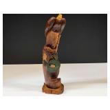 Carved, native American folk art sculpture, see pictures for details.