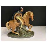 Ceramic Native American sculpture, see picture for details.