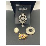 Ladies fashion brooches/pins, see pictures for details.