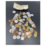 Assortment of foreign currency, see pictures for details.