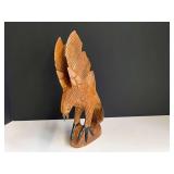 Wooden eagle carving, see pictures or details.