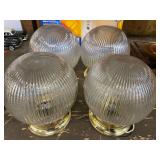 Flush mount lights, set of four, see pictures for details.