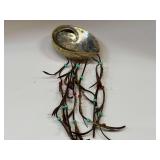 Abalone shell with attachments, (for smudging) see pictures for details.