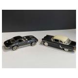1953 Ford Victoria replica, also includes a 1963 Chevrolet Corvette stingray replica, 1/24 scale, see pictures for details.