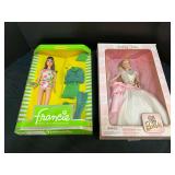 Birthday Wishes Barbie, and 30th anniversary Francie, Barbie doll’s MODern cousin, both come in original boxes, see pictures for details.
