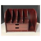 Wooden desktop organizer, see pictures for details.