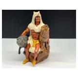 Native American with wolves figurine, see pictures for details.