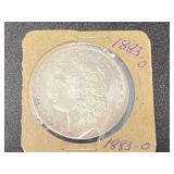 1883-O Morgan Silver Dollar, see pictures for details.