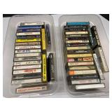 Assortment of vintage cassettes, tubs are not included, see pictures or details.