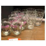 Bachelorette Bash glassware, also includes holiday glassware, 11 pieces total, see pictures for details. ￼