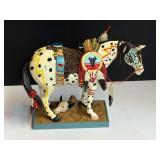 “War Pony”, numbered sculpture from “The Trail of Painted Ponies”, see pictures for details.