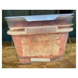 Tub of plastic cap roofing nails, see pictures for details.