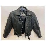Leather riding jacket, size 14, see pictures for details.