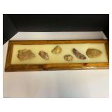 Framed Native American artifacts, see pictures for details.