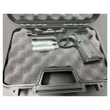 Valken VT9281 CO2 blowback airsoft pistol, comes with two CO2 cartridges, and storage case. See pictures for details.