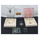 Fashion estate jewelry gift sets, necklace, pendants, and more, still in original packaging, See pictures for details.