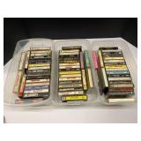 Assortment of vintage cassettes, tubs are not included, see pictures or details.