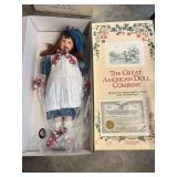 The Great American Doll Company Vinyl Laura A1221-V Doll with Certificate of Ownership