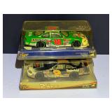 #2 and #18 NASCAR replicas, two pieces, 1/24 scale, comes with original boxes, see pictures for details.