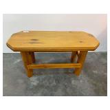 Custom wooden side table, see pictures for details.